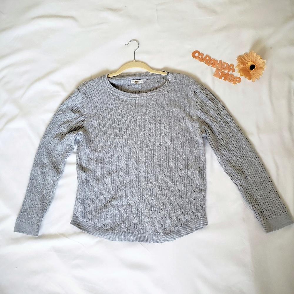 Croft and Barrow Grey Sweater. Size Xl.